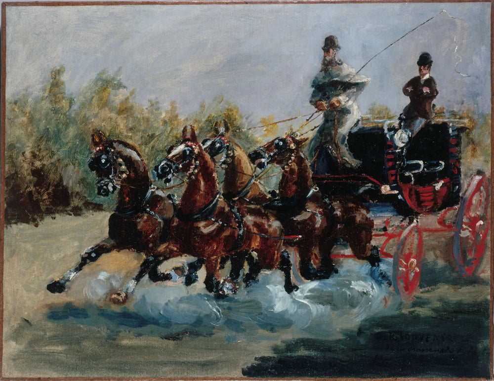 Reproduction du tableau « Nice, souvenir de la promenade des Anglais - Henri de Toulouse-Lautrec » par Alpha Reproduction en peinture à l’huile