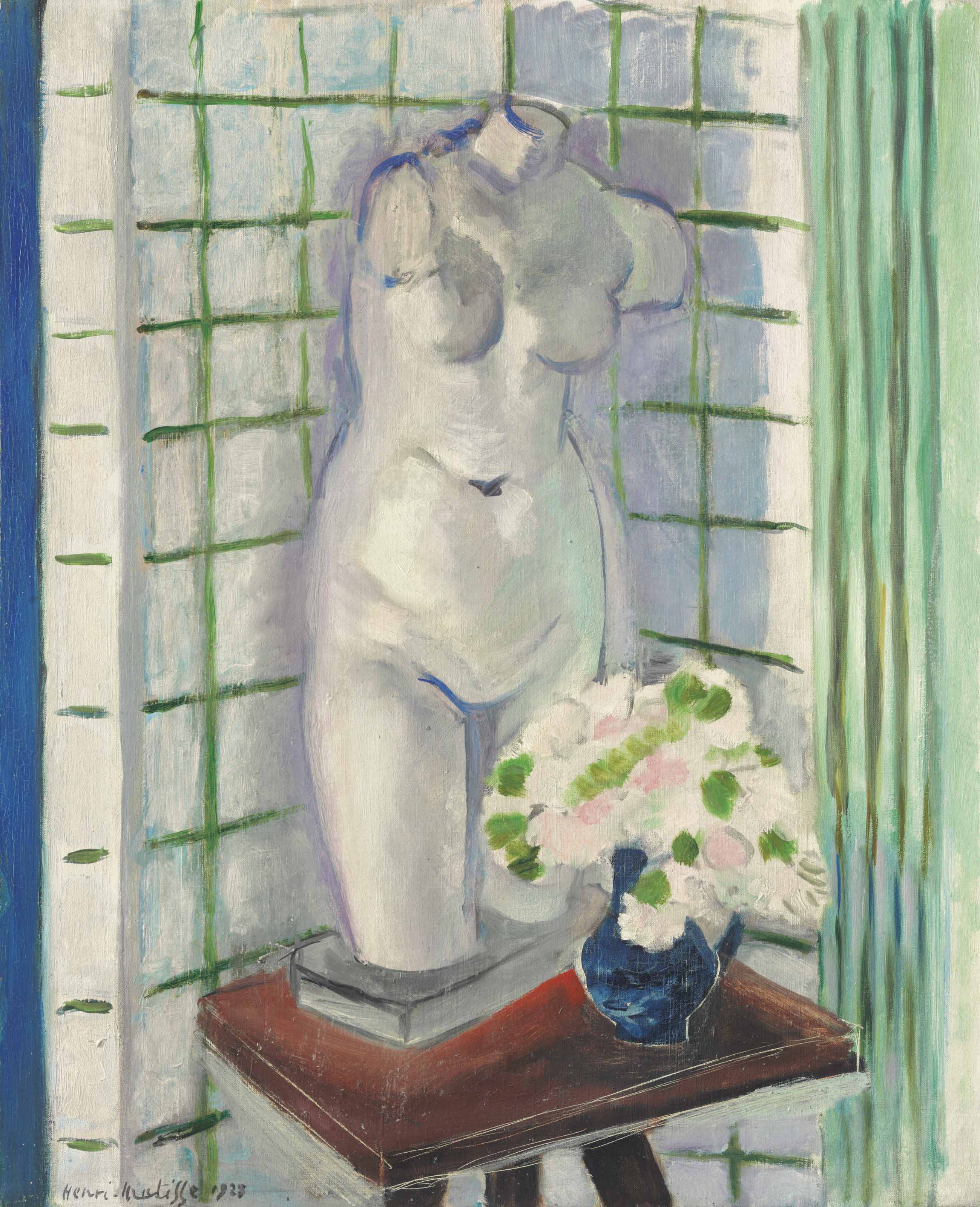Reproduction du tableau « Antique et œillets - Henri Matisse » par Alpha Reproduction en peinture à l’huile