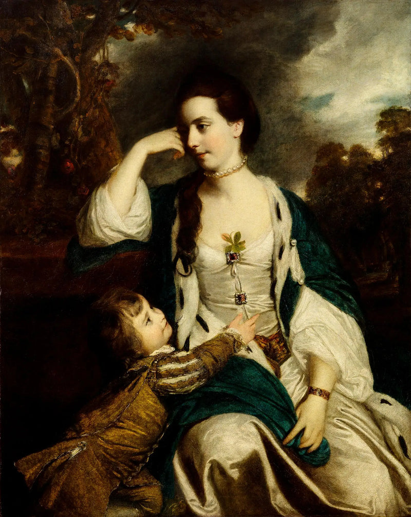 Henrietta Catherine Cholmley e seu filho - Joshua Reynolds