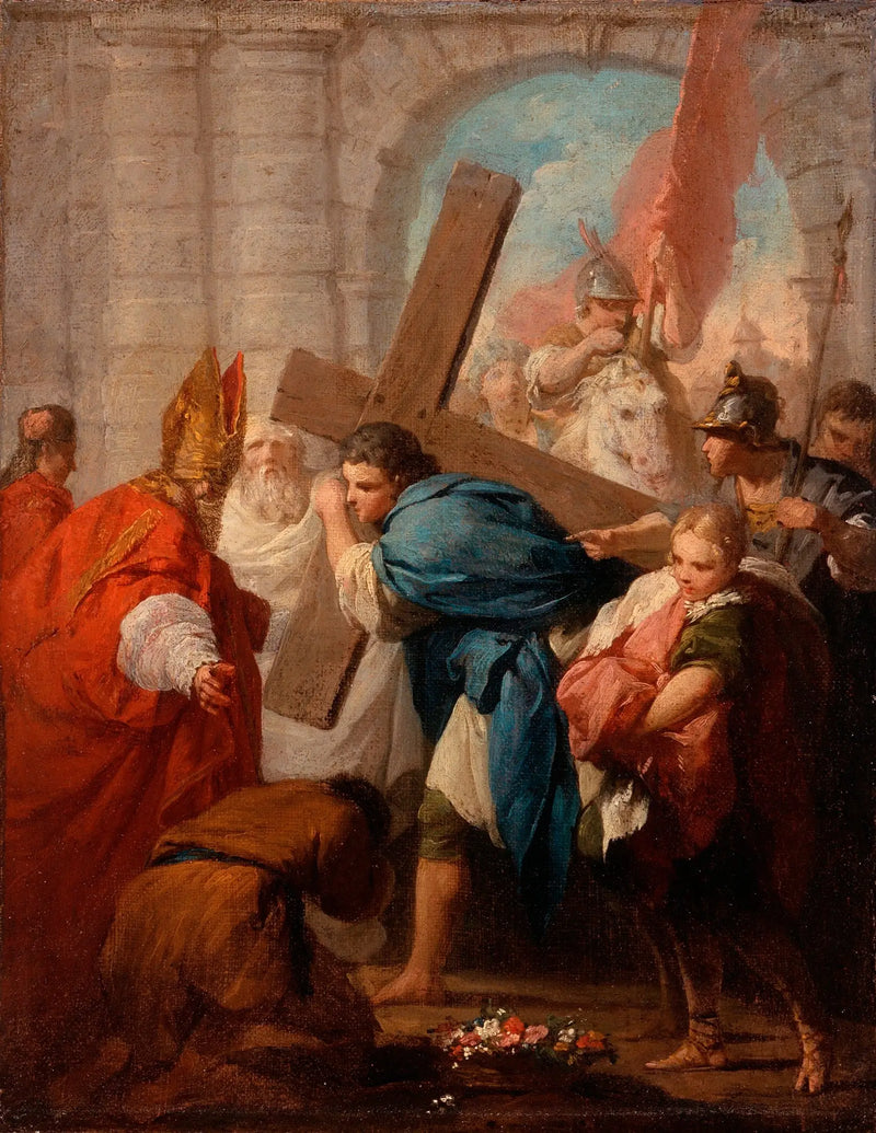 Heráclio carregando a cruz - Pierre Subleyras