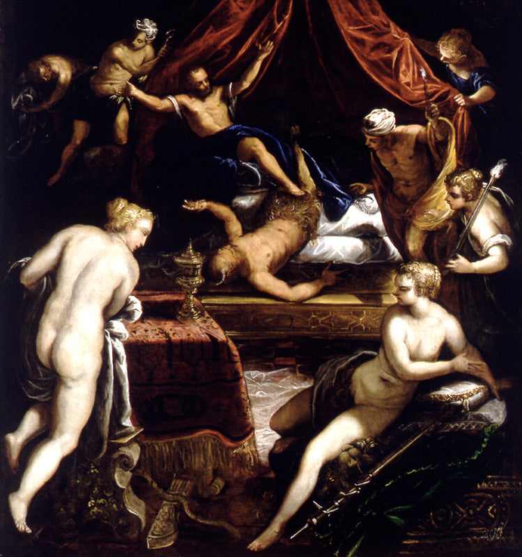 Hércules caçando o Fauno - Jacopo Tintoretto