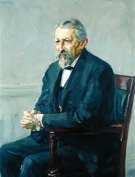 Retrato do zoólogo Hermann Strebel - Max Liebermann