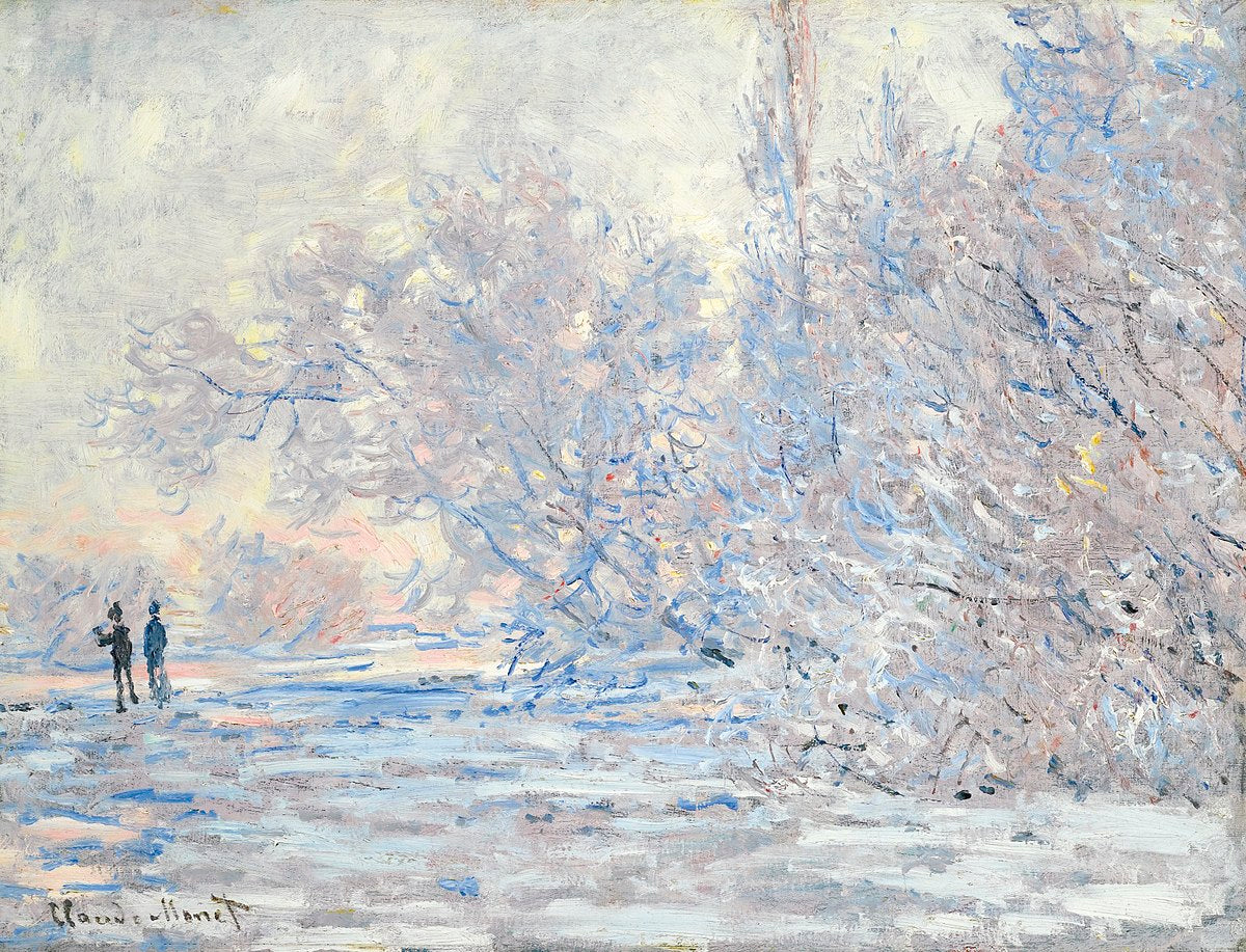 Inverno em Giverny - Claude Monet