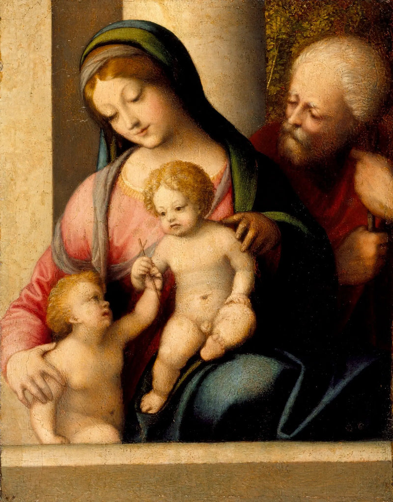 Santa Família e São João - Antonio da Correggio