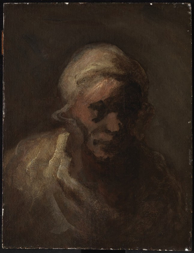 Tête de vieille femme - Honoré Daumier