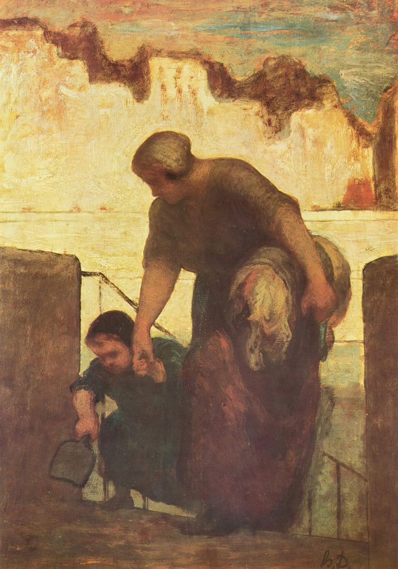 A Lavadeira - Honoré Daumier