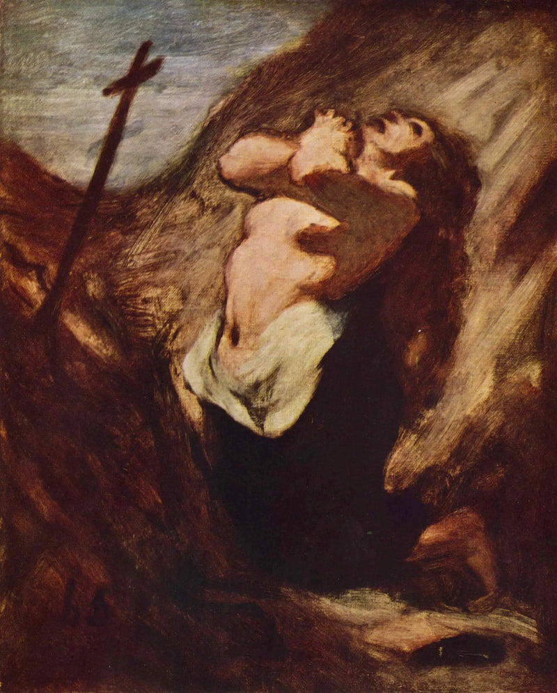 A Madalena em oração - Honoré Daumier