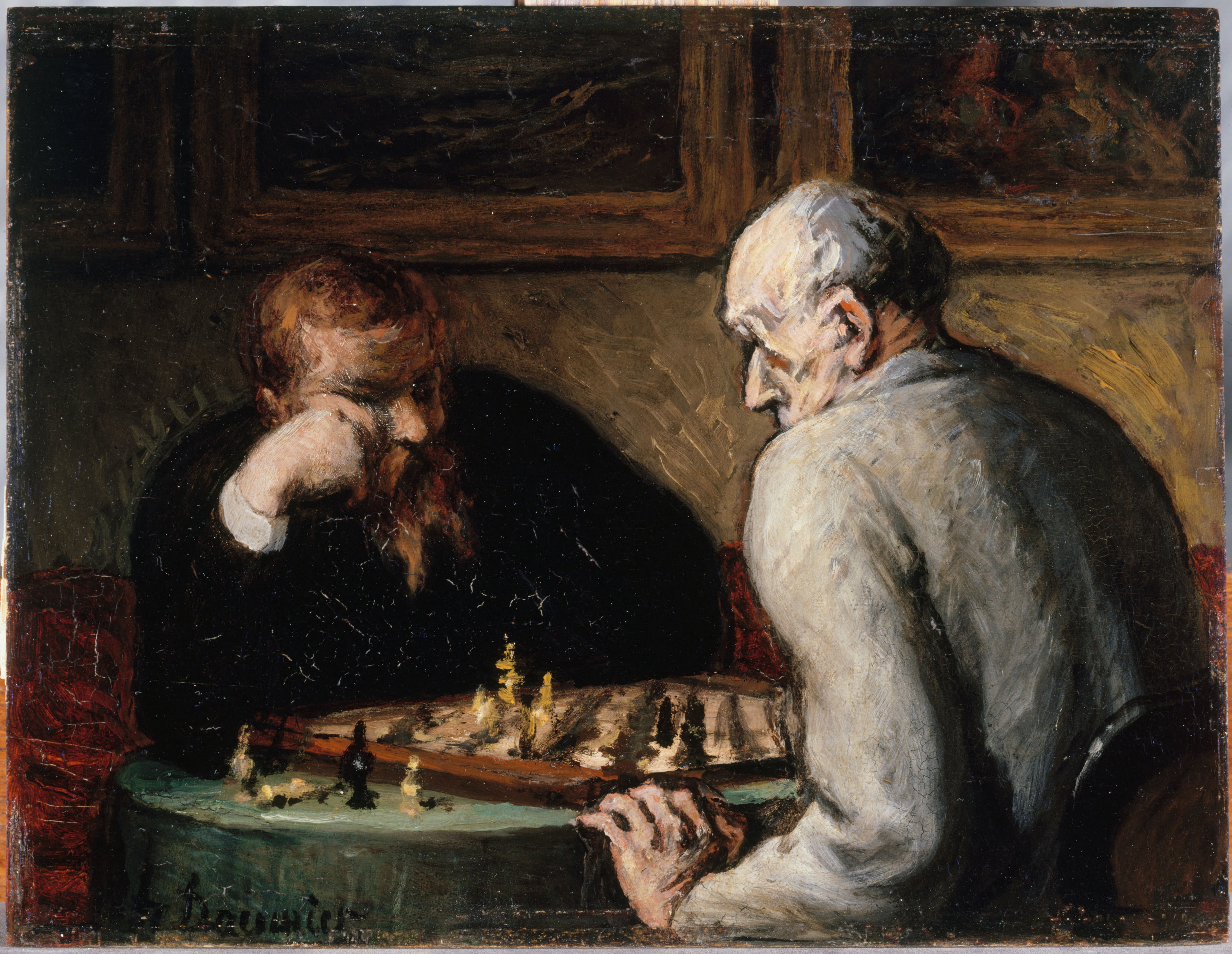 Les Joueurs d'échecs - Honoré Daumier