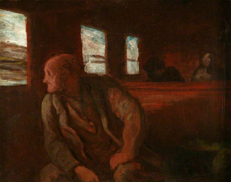 Le wagon de troisième classe - Honoré Daumier