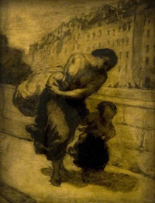 O fardo - Honoré Daumier