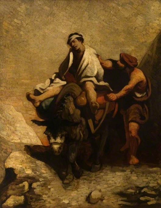 Le bon Samaritain - Honoré Daumier