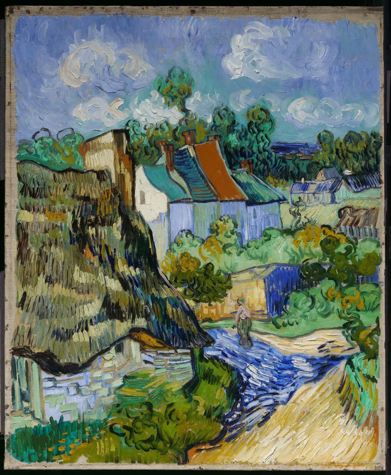 Casas em Auvers - Vincent van Gogh