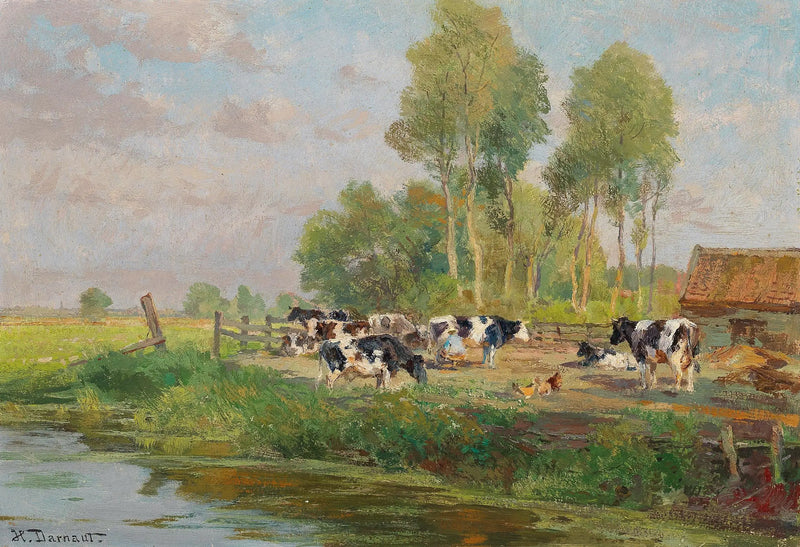 Vacas no pasto - Hugo Darnaut