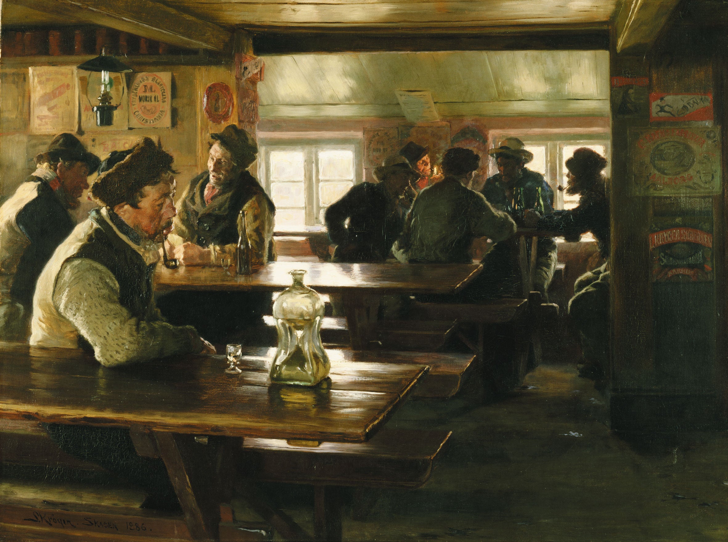 Interior de uma taverna - Peder Severin Krøyer