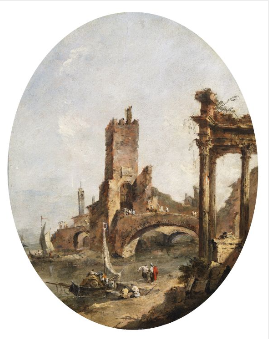 Paisagem imaginária - Francesco Guardi