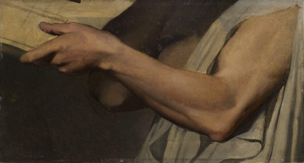 Estudo de braço para Píndaro na Apoteose de Homero - Jean-Auguste-Dominique Ingres