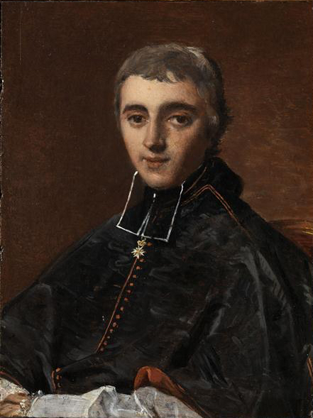 Retrato do abade de Bonald - Jean-Auguste-Dominique Ingres