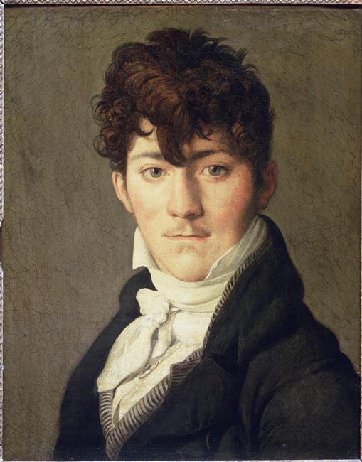 Retrato predito de Auguste François, pintor e oficial da marinha - Jean-Auguste-Dominique Ingres