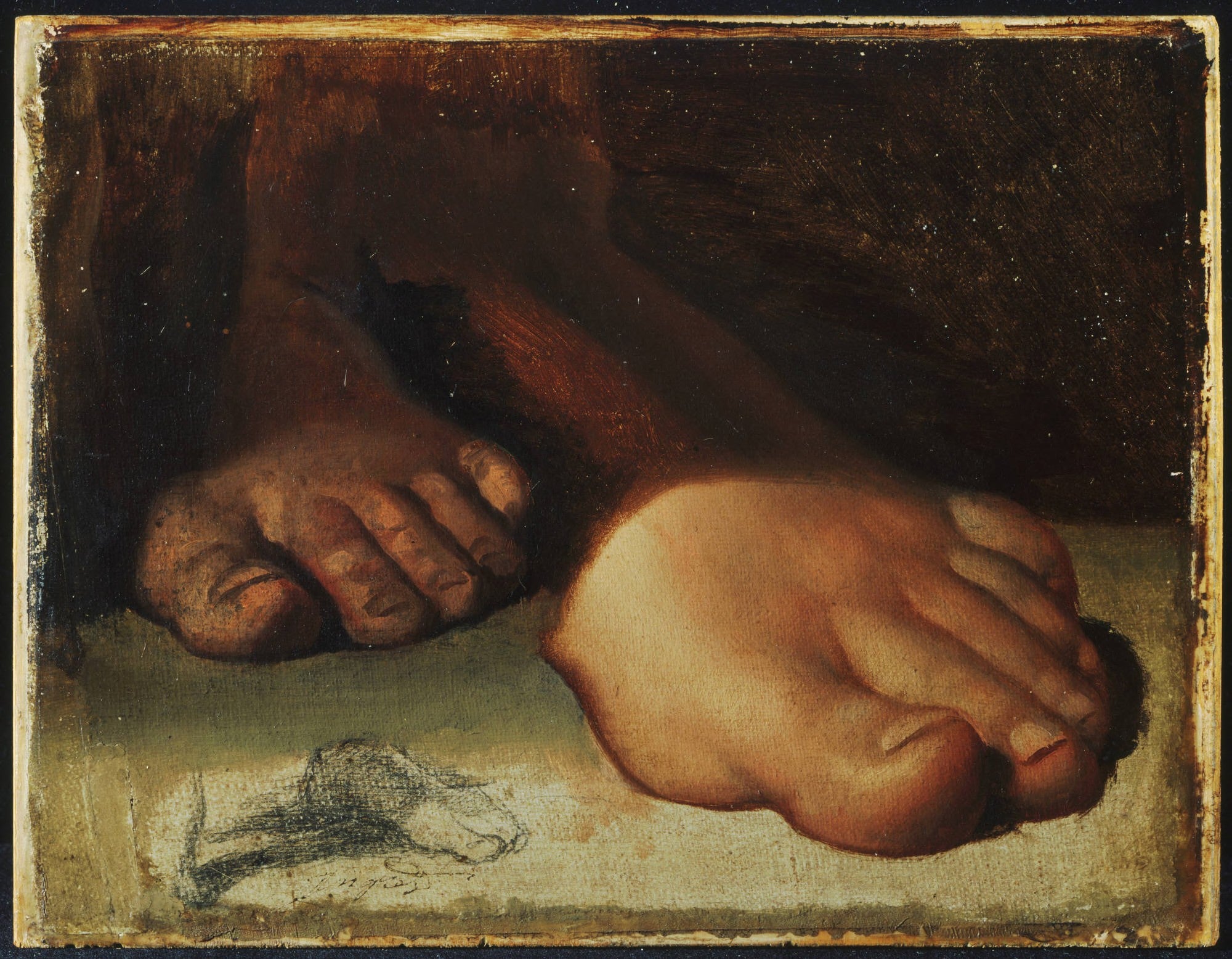 Estudos para o pé em "Jesus entregando as chaves a São Pedro" - Jean-Auguste-Dominique Ingres