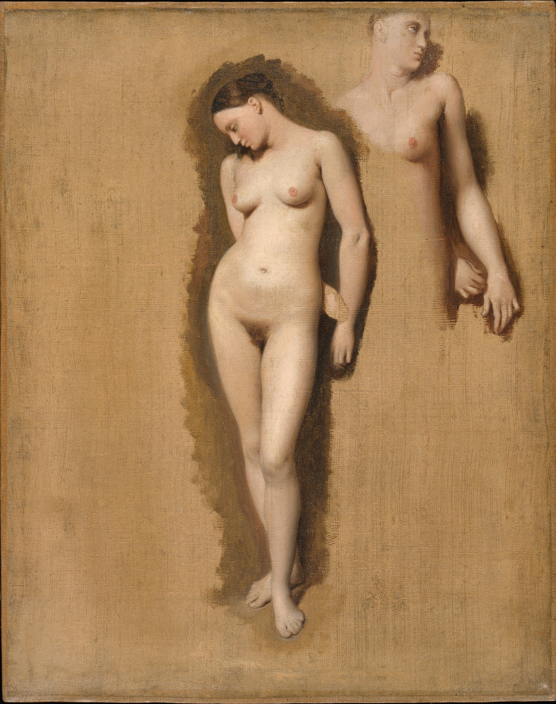 Estudo para Roger libertando Ângela - Jean-Auguste-Dominique Ingres