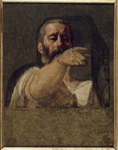 Estudo para o centurião do Martírio de São Sinforiano - Jean-Auguste-Dominique Ingres