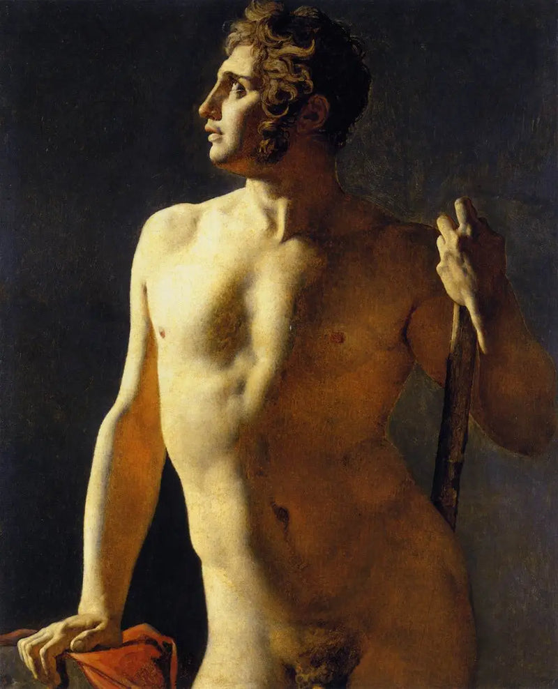 Torso ou meia-figura pintada - Jean-Auguste-Dominique Ingres