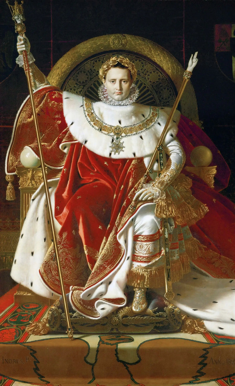 Napoleão I no trono imperial - Jean-Auguste-Dominique Ingres