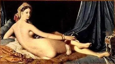 Odalisca deitada, A grande Odalisca - Jean-Auguste-Dominique Ingres