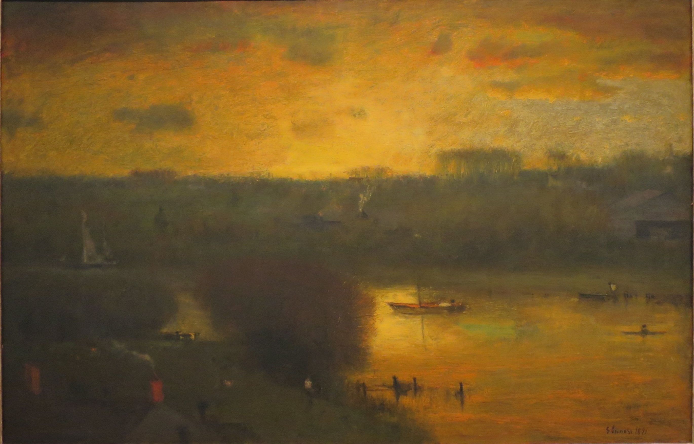 Coucher de soleil sur le Passaic - George Inness