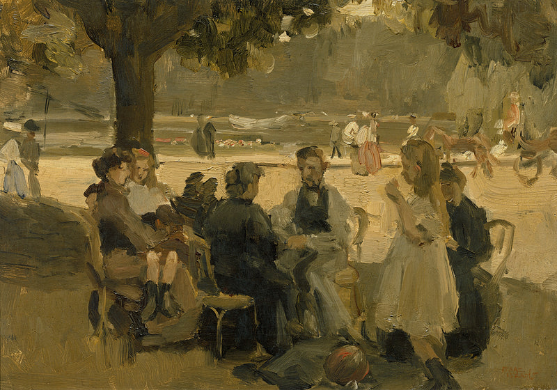No Bois de Boulogne perto de Paris - Isaac Israëls