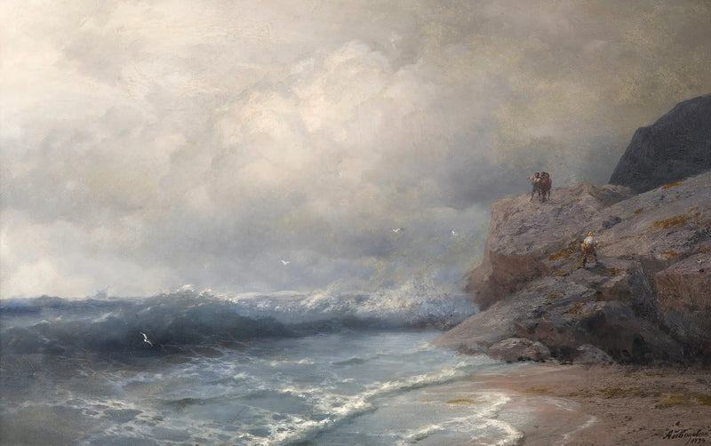 Um navio em perigo - Ivan Aivazovsky