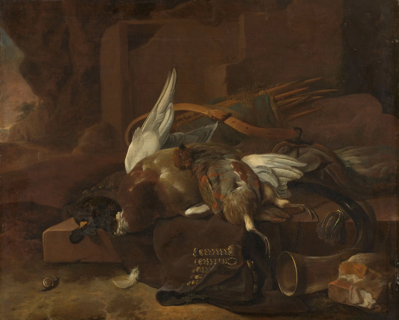 Uma sacola de caçador - Melchior de Hondecoeter