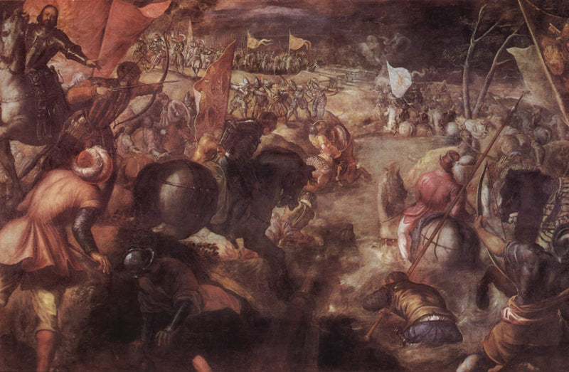 A Batalha de Taro - Jacopo Tintoretto