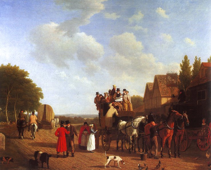 La dernière étape sur la route de Portsmouth - Jacques-Laurent Agasse