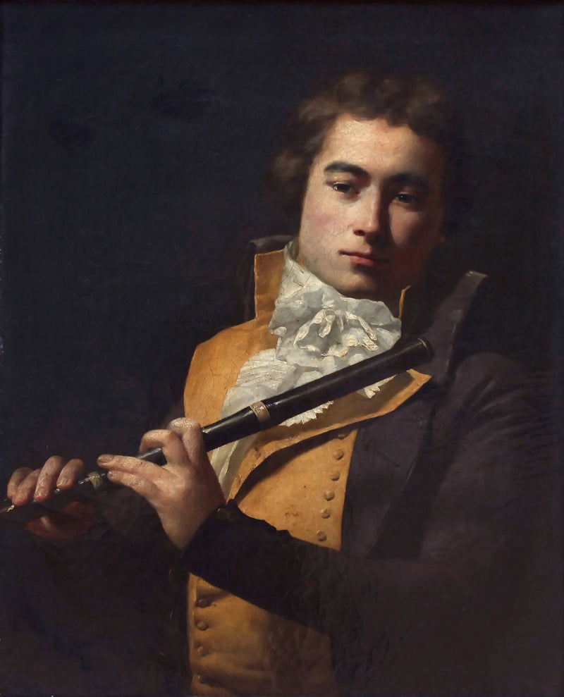 Retrato do flautista François Devienne - Jacques-Louis David