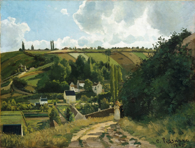 A costa do Jallais, Pontoise - Camille Pissarro