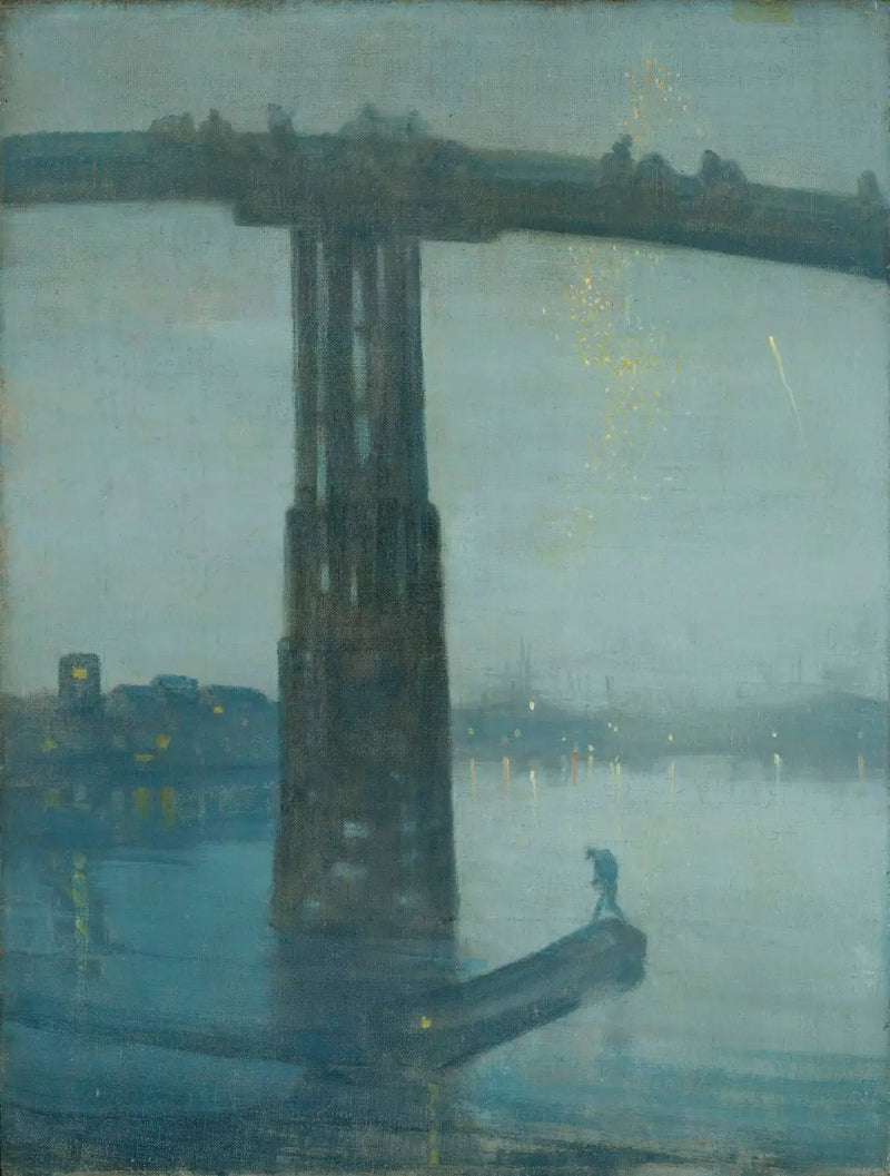 Noturno em azul e ouro - a Velha Ponte de Battersea - James Abbott McNeill Whistler