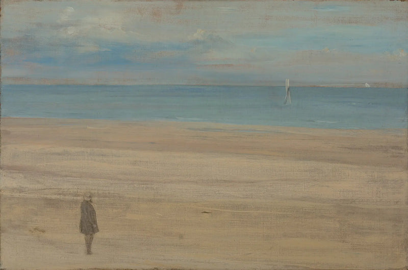 Harmonia em azul e prata: Trouville - James Abbott McNeill Whistler