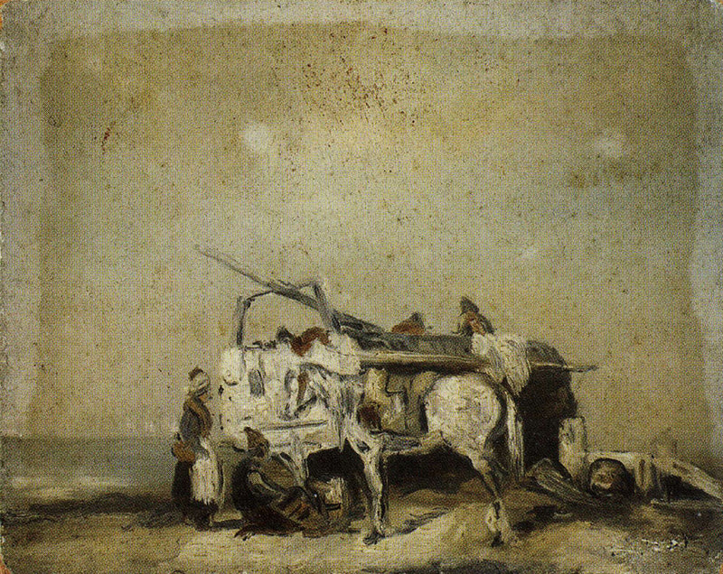 Cart with Horse and Figure - James Ensor