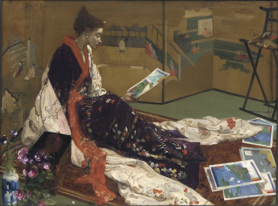 Capricho em roxo e ouro: O Ecrã Dourado - James Abbott McNeill Whistler