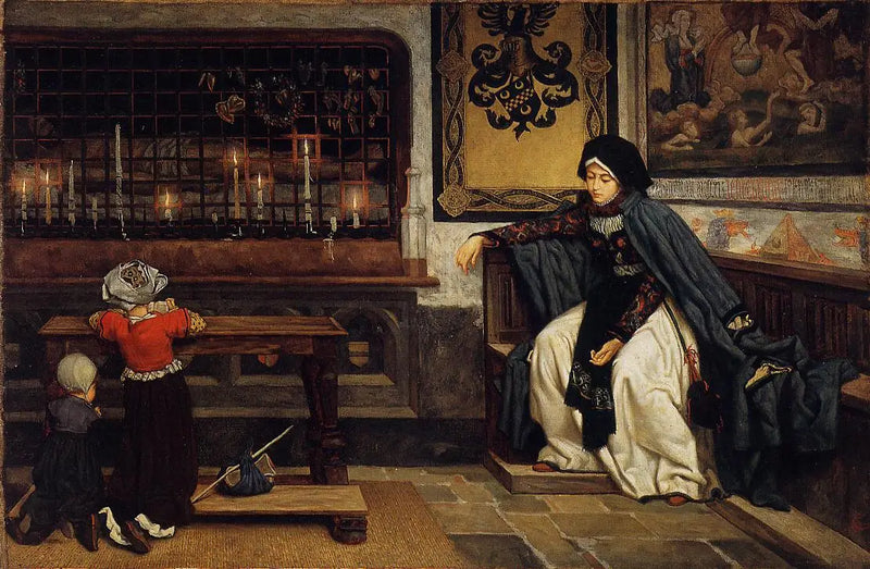  Margarida na igreja - James Tissot