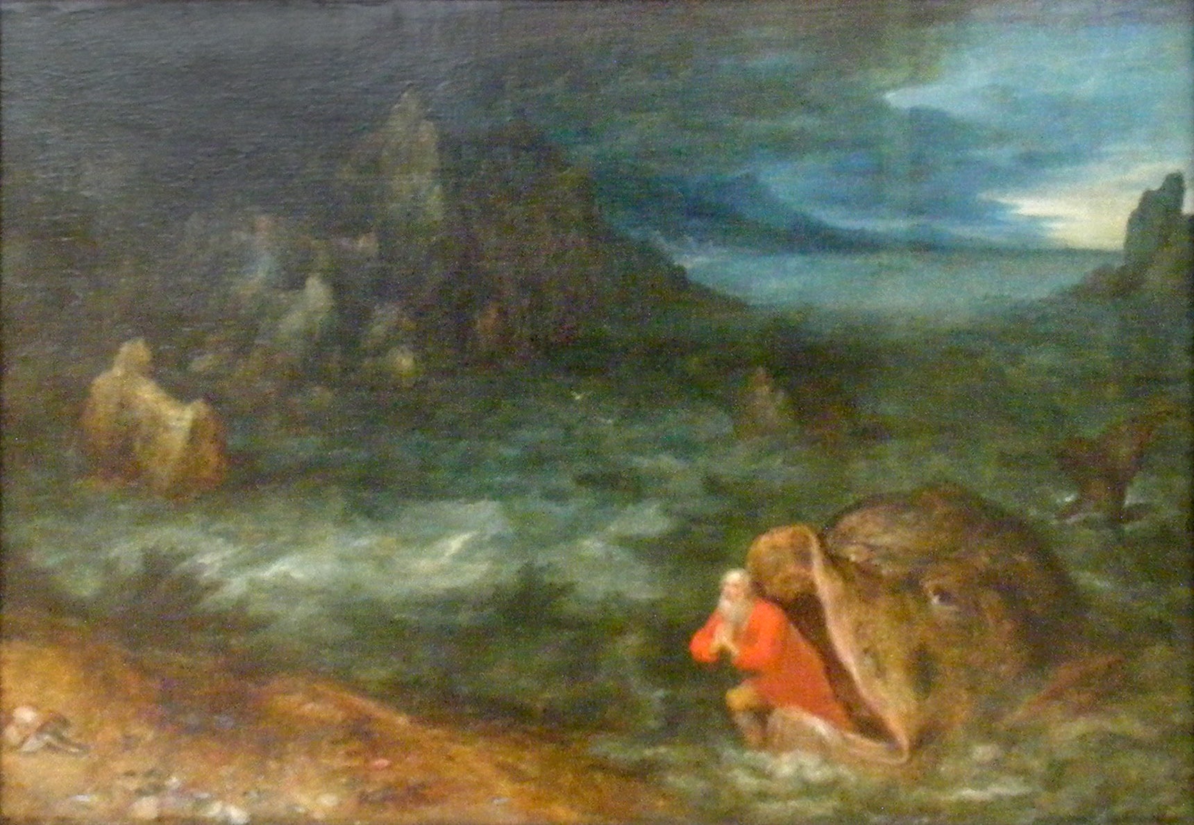 Jonas sort du ventre de la baleine - Jan Brueghel l'Ancien