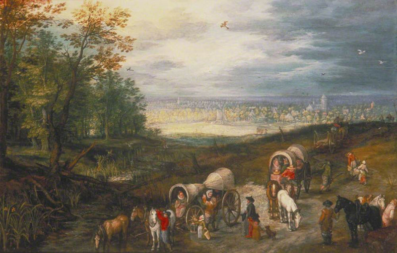 Reposez-vous en chemin - Jan Brueghel l'Ancien