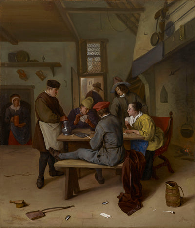 Des joueurs de cartes dans une taverne - Jan Steen