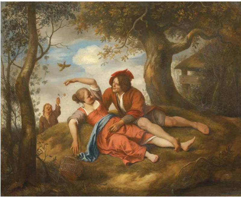 Amoureux dans un paysage - Jan Steen