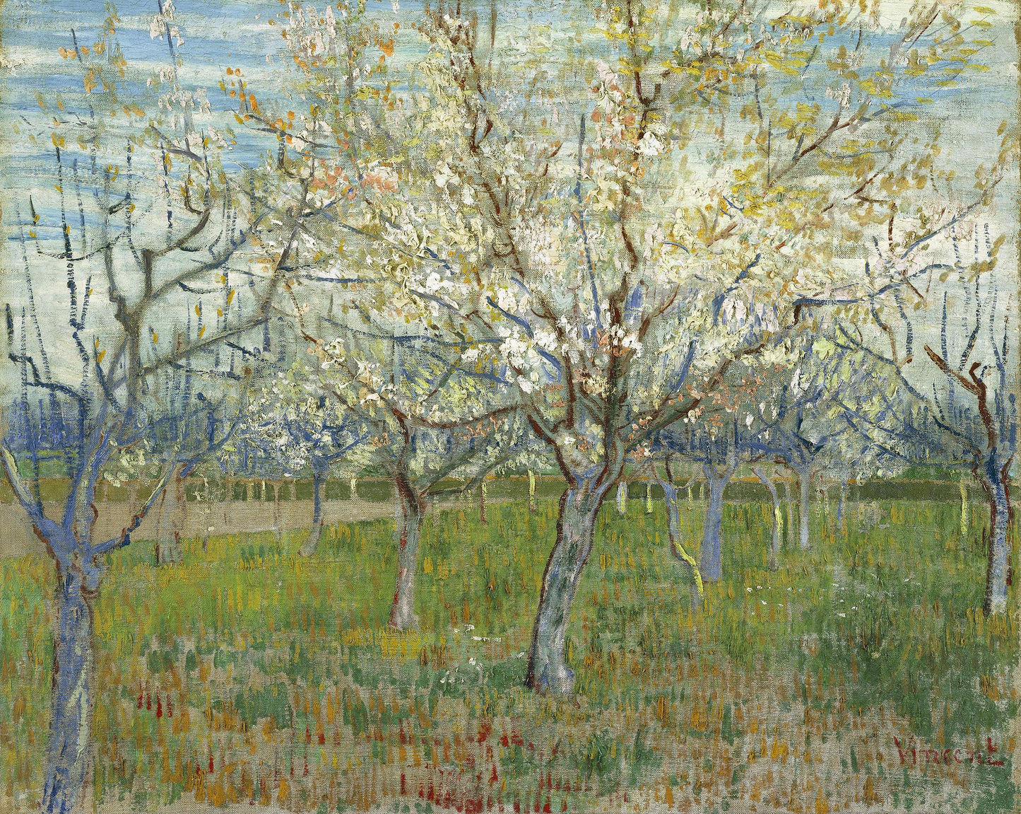 🌸 Jardim frutífero florescente – Vincent van Gogh (1888)