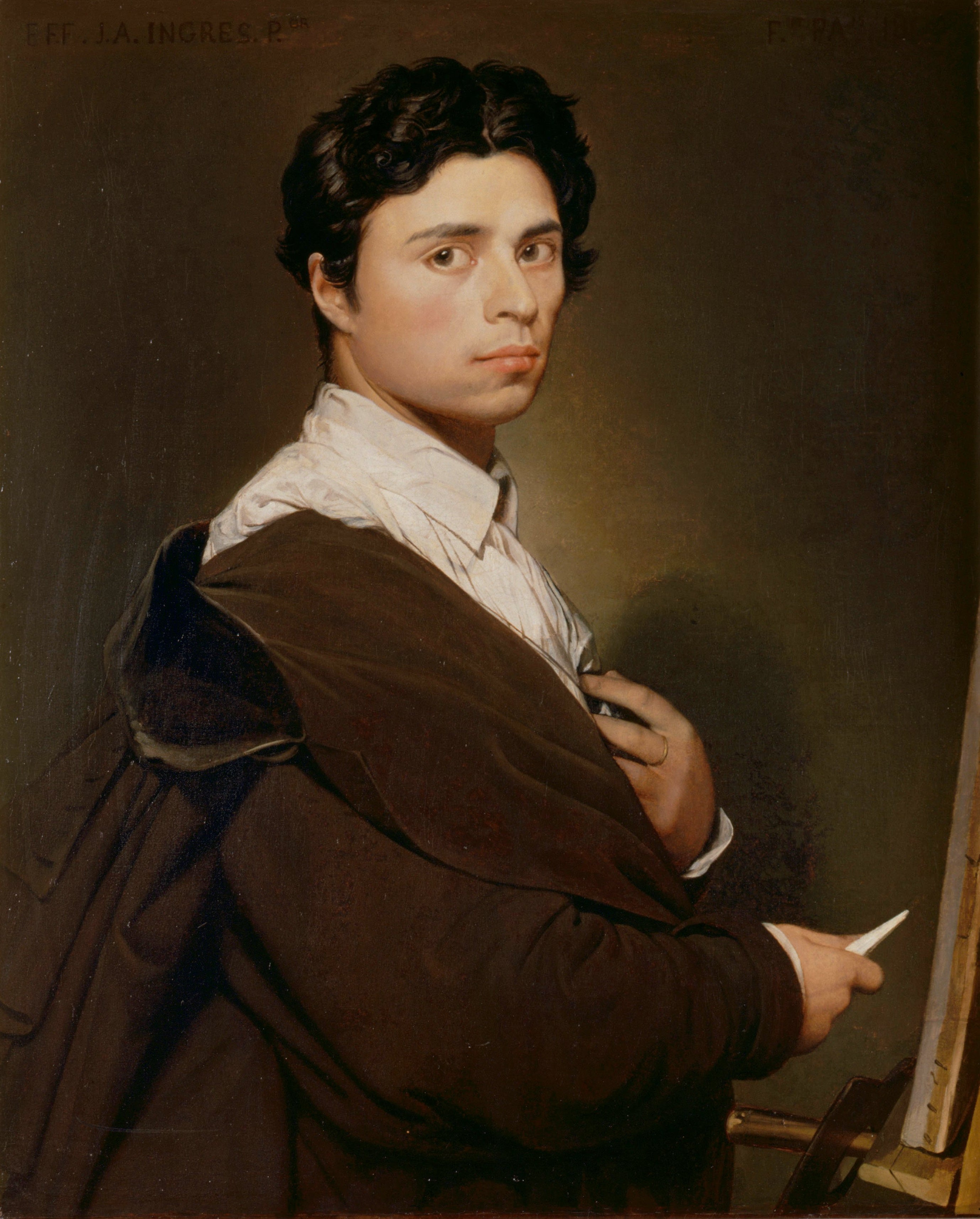 Autorretrato aos vinte e quatro anos - Jean-Auguste-Dominique Ingres