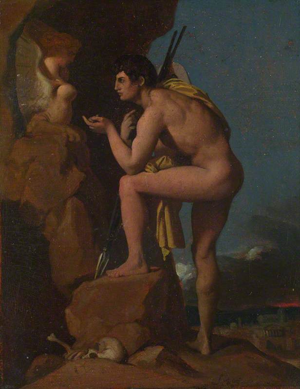 Édipo e o Esfinge - Jean-Auguste-Dominique Ingres