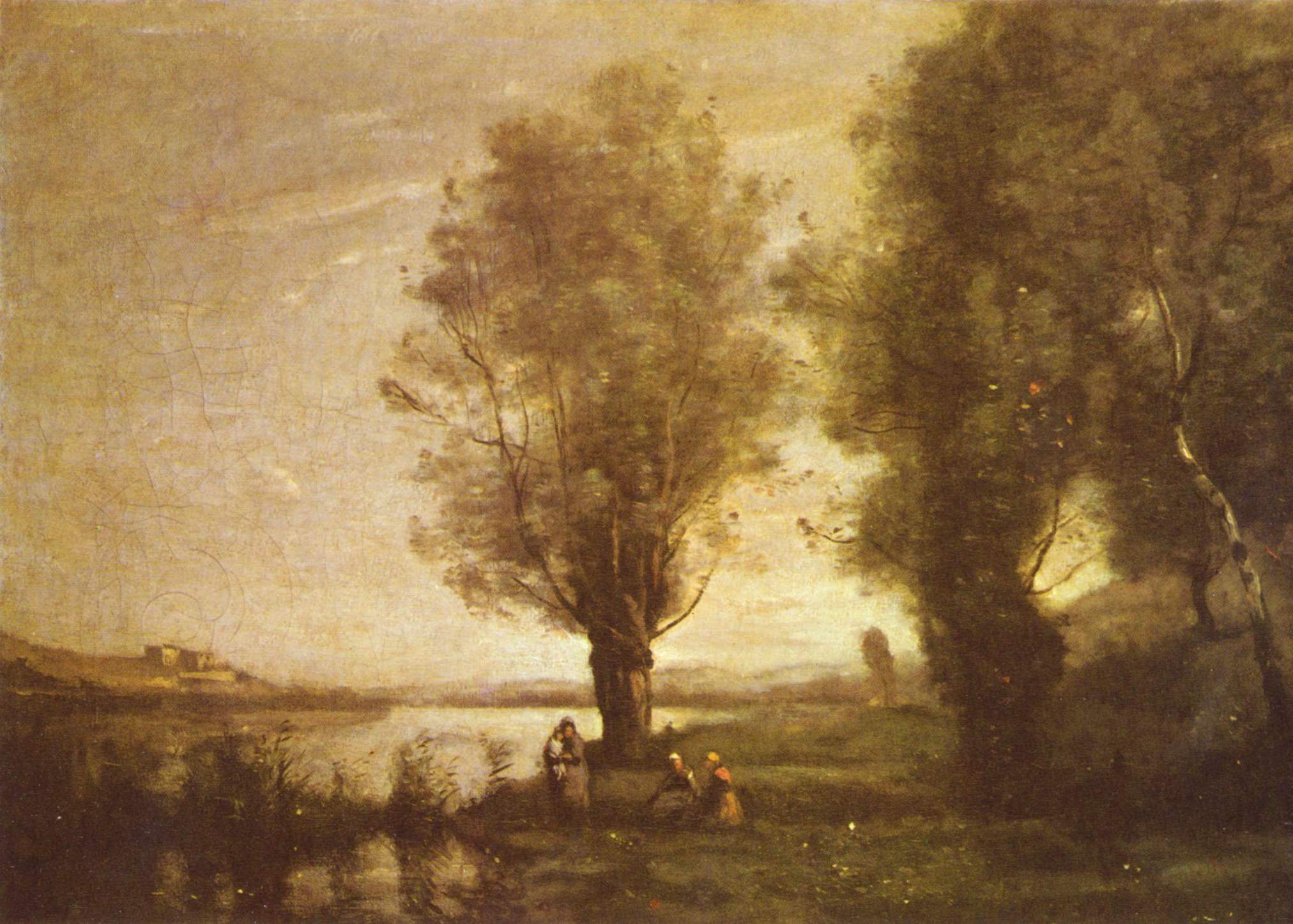 Le Repos sous les saules - Jean-Baptiste Camille Corot