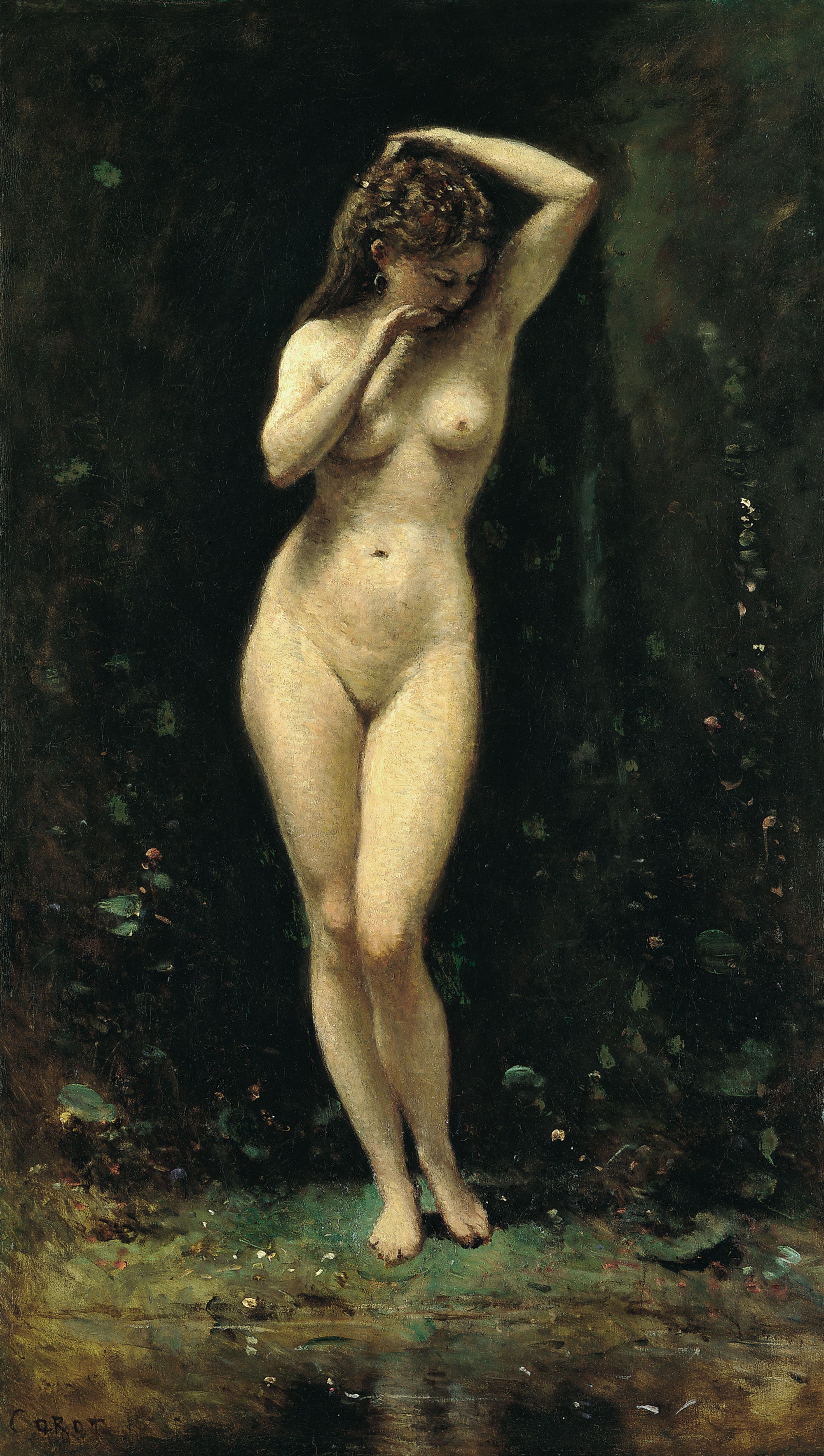 Le Bain de Diane (La Fontaine) - Jean-Baptiste Camille Corot